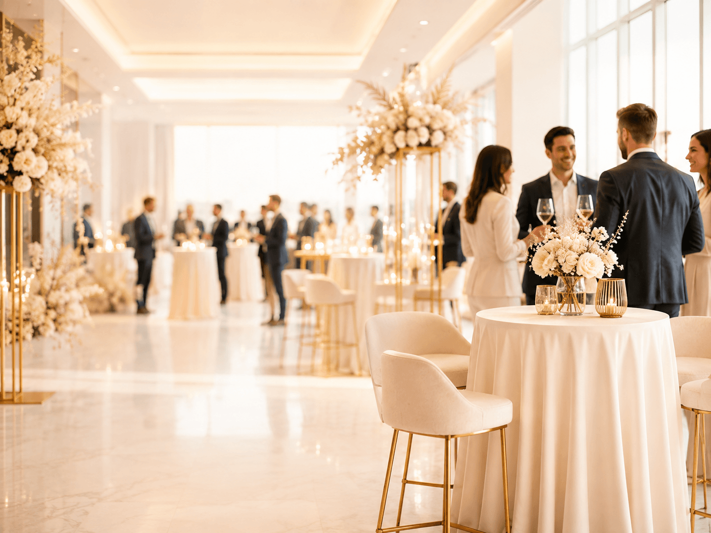 Elegant event reception detail